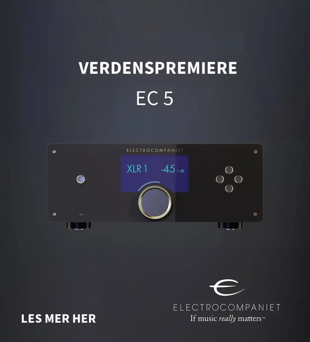 Electrocompaniet ec 5 verdenspremiere forforsterker nyhet